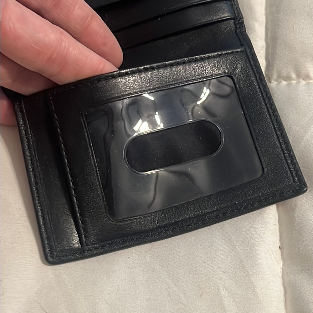 Coach Black Leather Bifold Cardholder - Picture 8 of 8